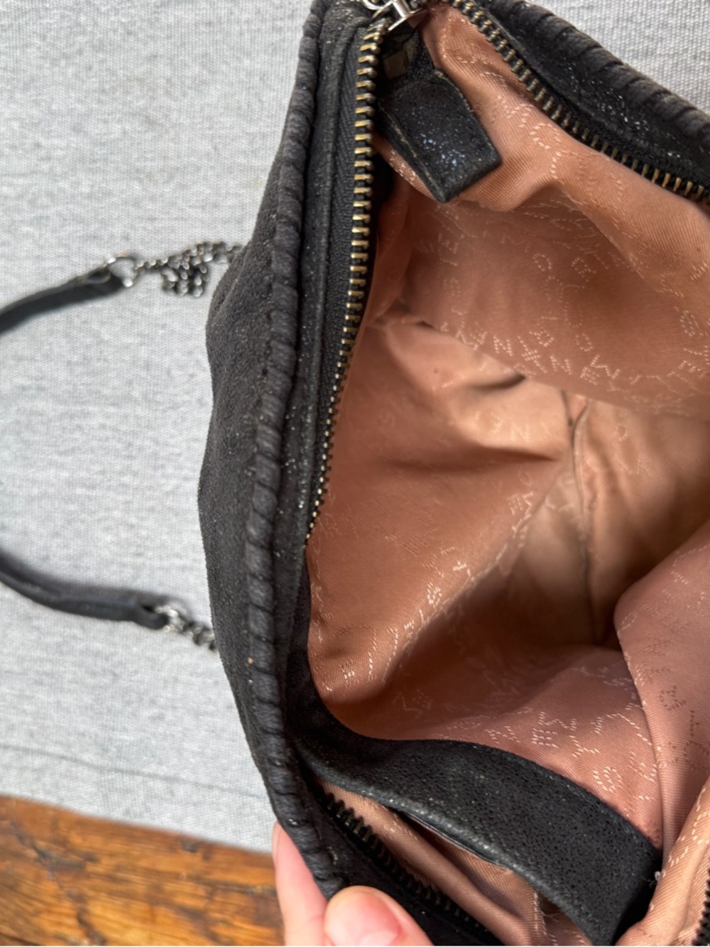 Stella McCartney Vegetarian Suede Crossbody Bag - Picture 6 of 9